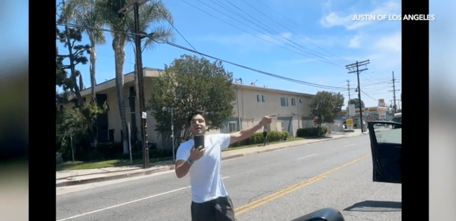 A tirade of hatred, anti-Semitistic road rage unfolds on Southern California Street