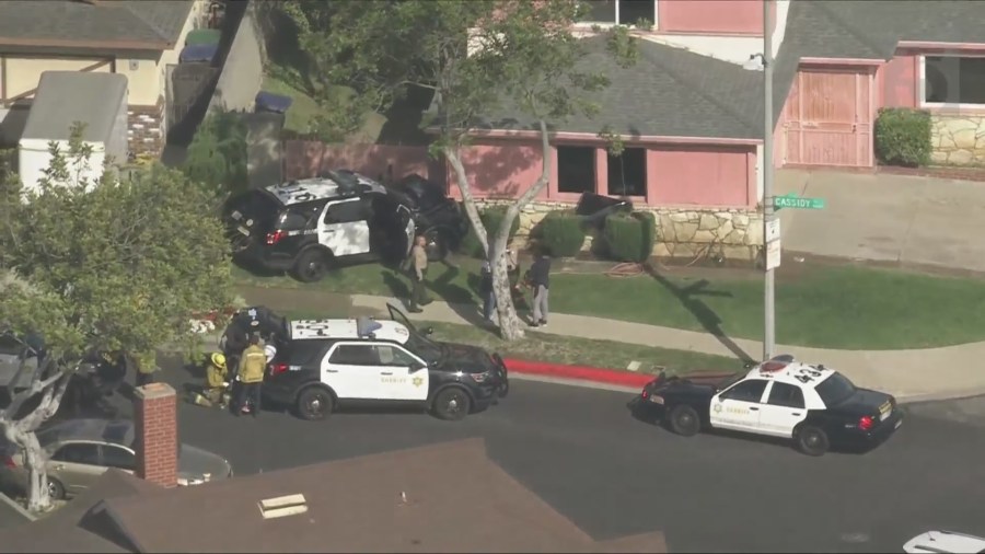 Carjack pursuit ends with a violent rollover, with the assistant car crashing into a South Bay home