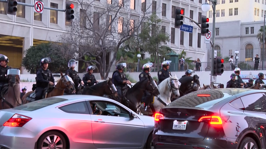 Downtown LA curfew limits overnight anxiety