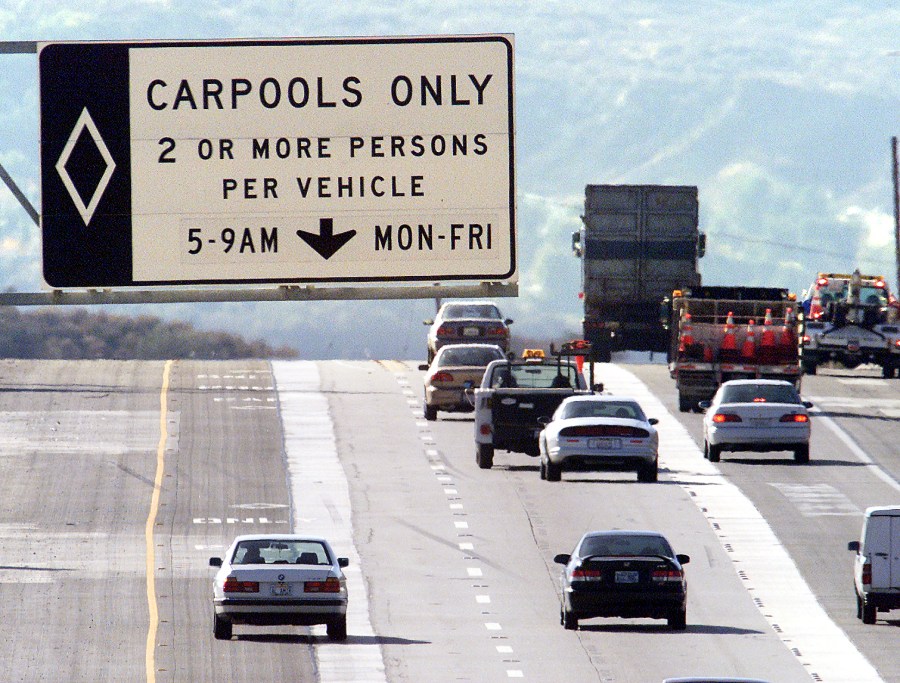 Carpool lane cheats are rising sharply in California